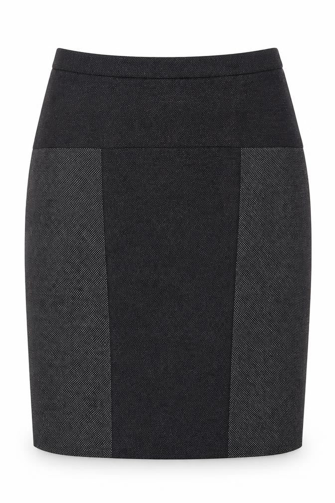 NEXT Womens Grey  Polyester A-Line Skirt Size 21 in   Zip