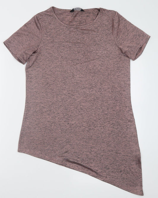 Womens UK Size 10 Dorothy Perkins Pink Basic T-Shirt