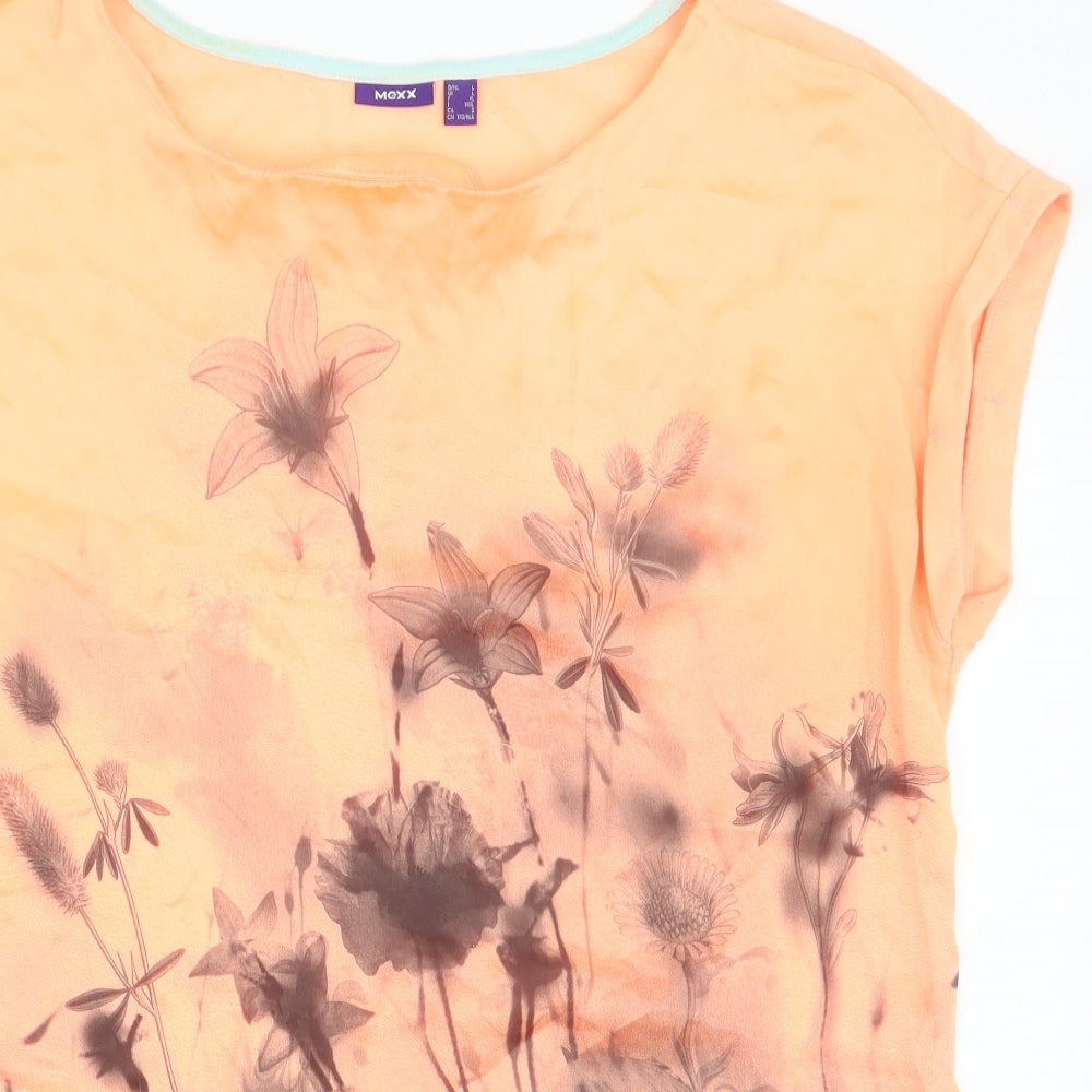 Womens UK Size L Mexx Orange Jersey Blouse