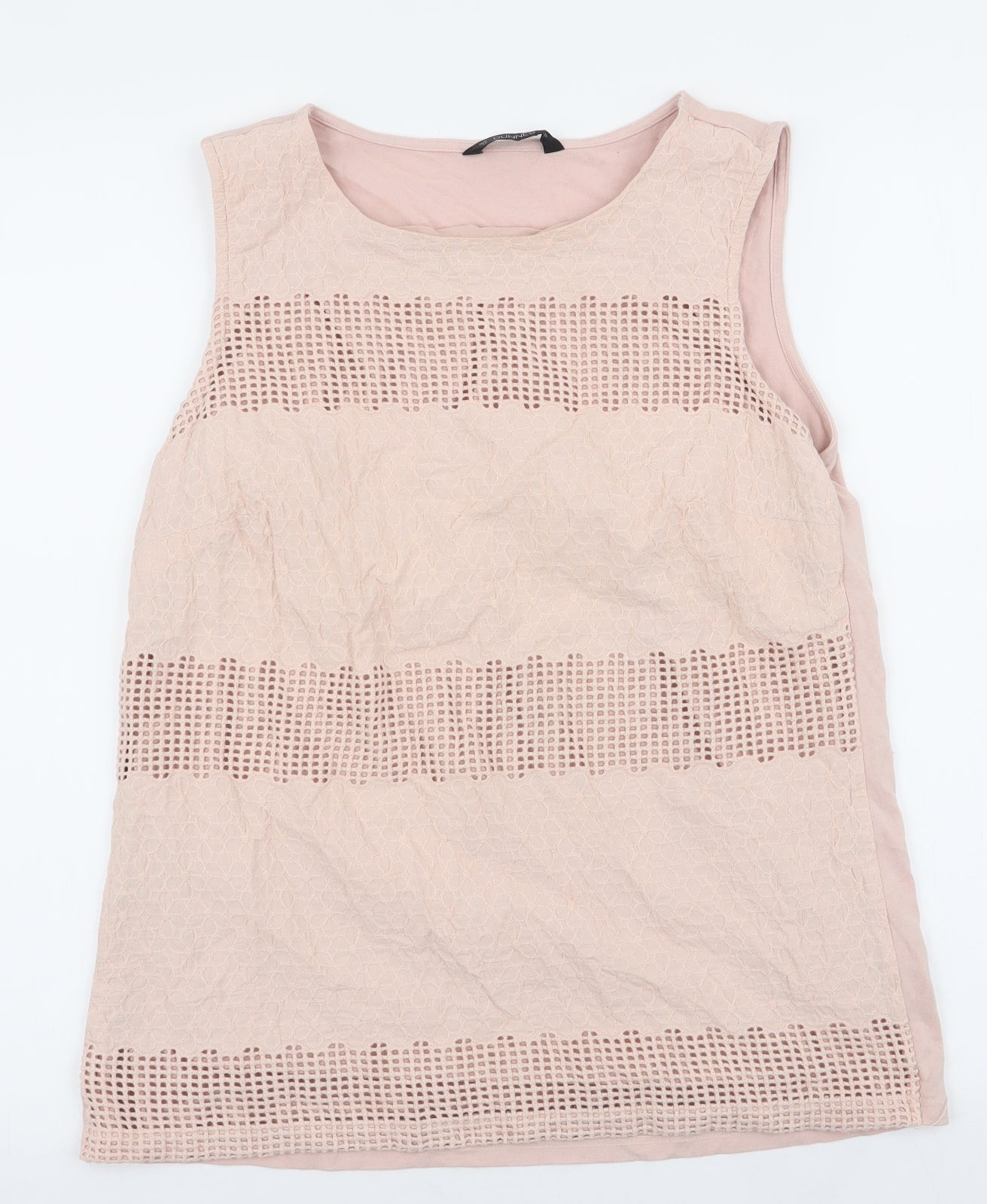 Womens UK Size 14 Dunnes Stores Pink Jersey Tank