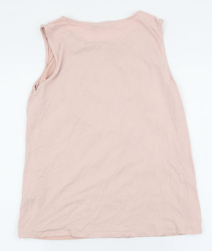 Womens UK Size 14 Dunnes Stores Pink Jersey Tank