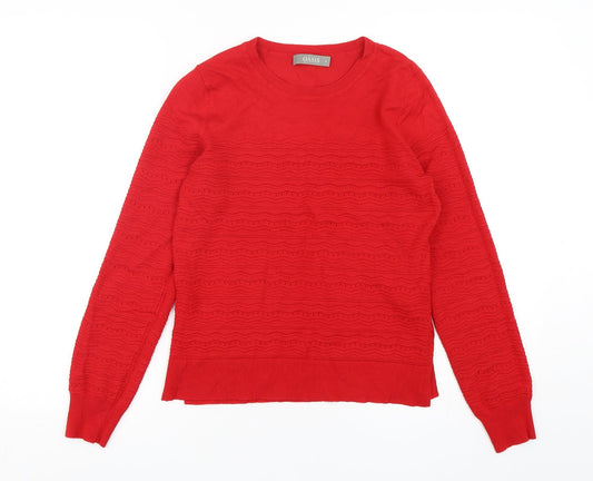 Womens UK Size S Oasis Red Pullover Jumper