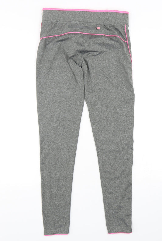 Atmosphere Womens Grey  Polyester Compression Leggings Size 10 L28 in Regular
