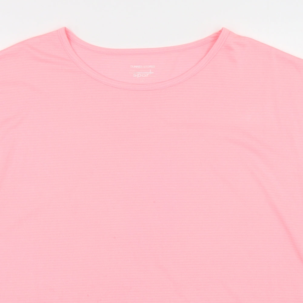 Womens UK Size L Dunnes Stores Pink  T-Shirt