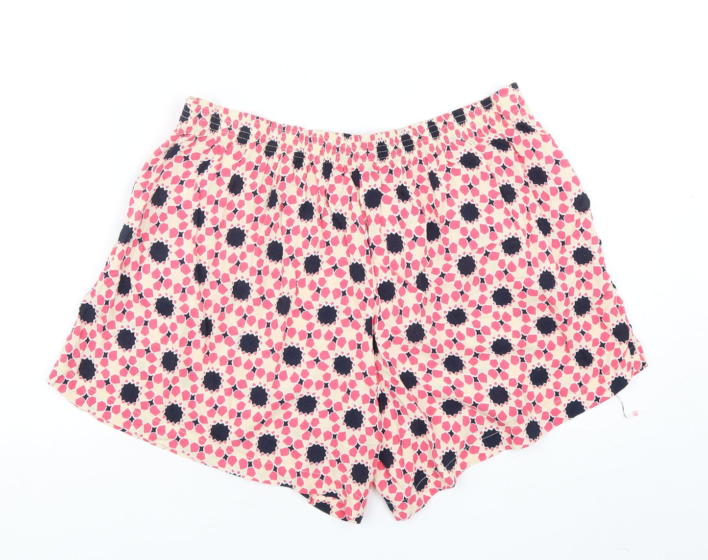 Papaya Womens Multicoloured Geometric Viscose Sailor Shorts Size 10 L6 in Regular