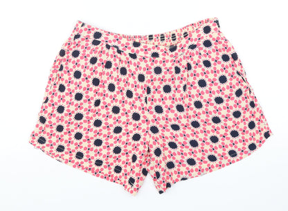 Papaya Womens Multicoloured Geometric Viscose Sailor Shorts Size 10 L6 in Regular