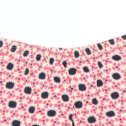 Papaya Womens Multicoloured Geometric Viscose Sailor Shorts Size 10 L6 in Regular