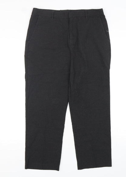 Marks and Spencer Boys Grey  Polyester Dress Pants Trousers Size 15-16 Years  Regular