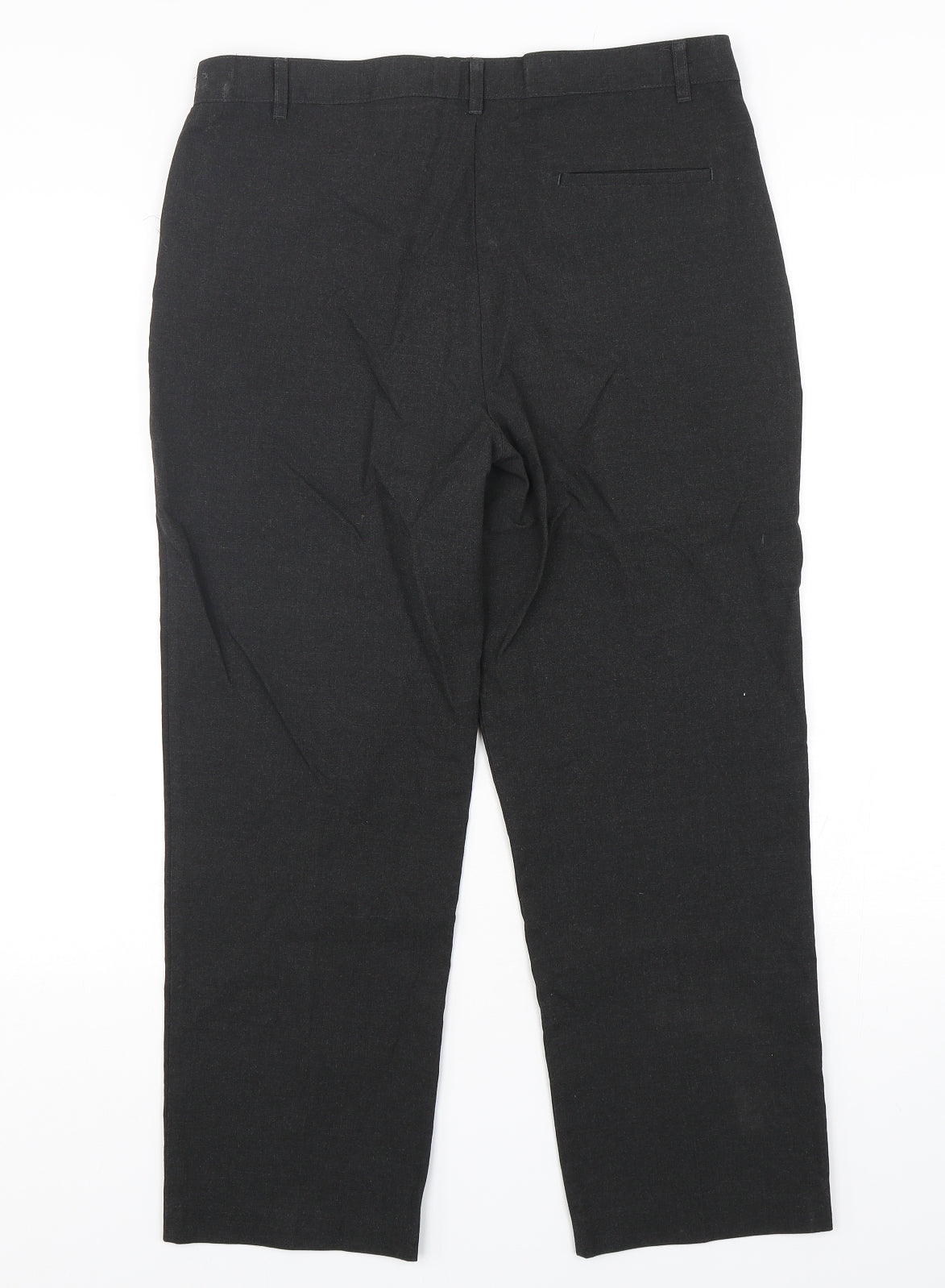 Marks and Spencer Boys Grey  Polyester Dress Pants Trousers Size 15-16 Years  Regular