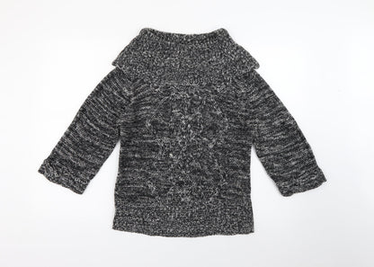Womens UK Size 10 Evie Grey Pullover Jumper