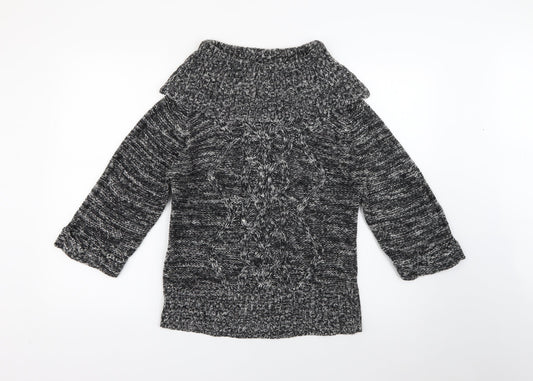 Womens UK Size 10 Evie Grey Pullover Jumper