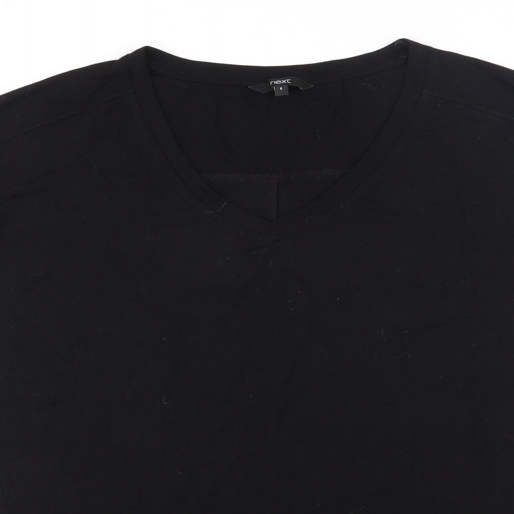 Womens UK Size 8 NEXT Black Tunic T-Shirt