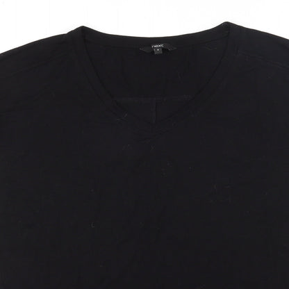 Womens UK Size 8 NEXT Black Tunic T-Shirt