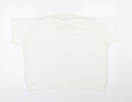 Womens UK Size 14 Janique Ivory Pullover Jumper