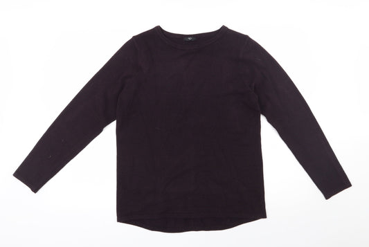 Womens UK Size 14 M&Co Purple Pullover Jumper