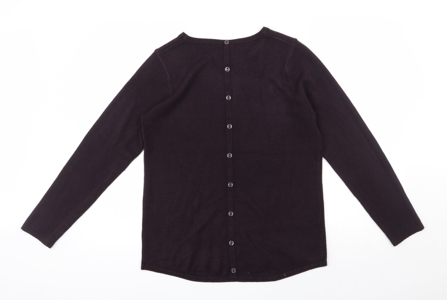 Womens UK Size 14 M&Co Purple Pullover Jumper