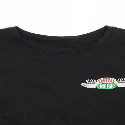 New Look Girls Black  Cotton Pullover Sweatshirt Size 12-13 Years   - Central Perk