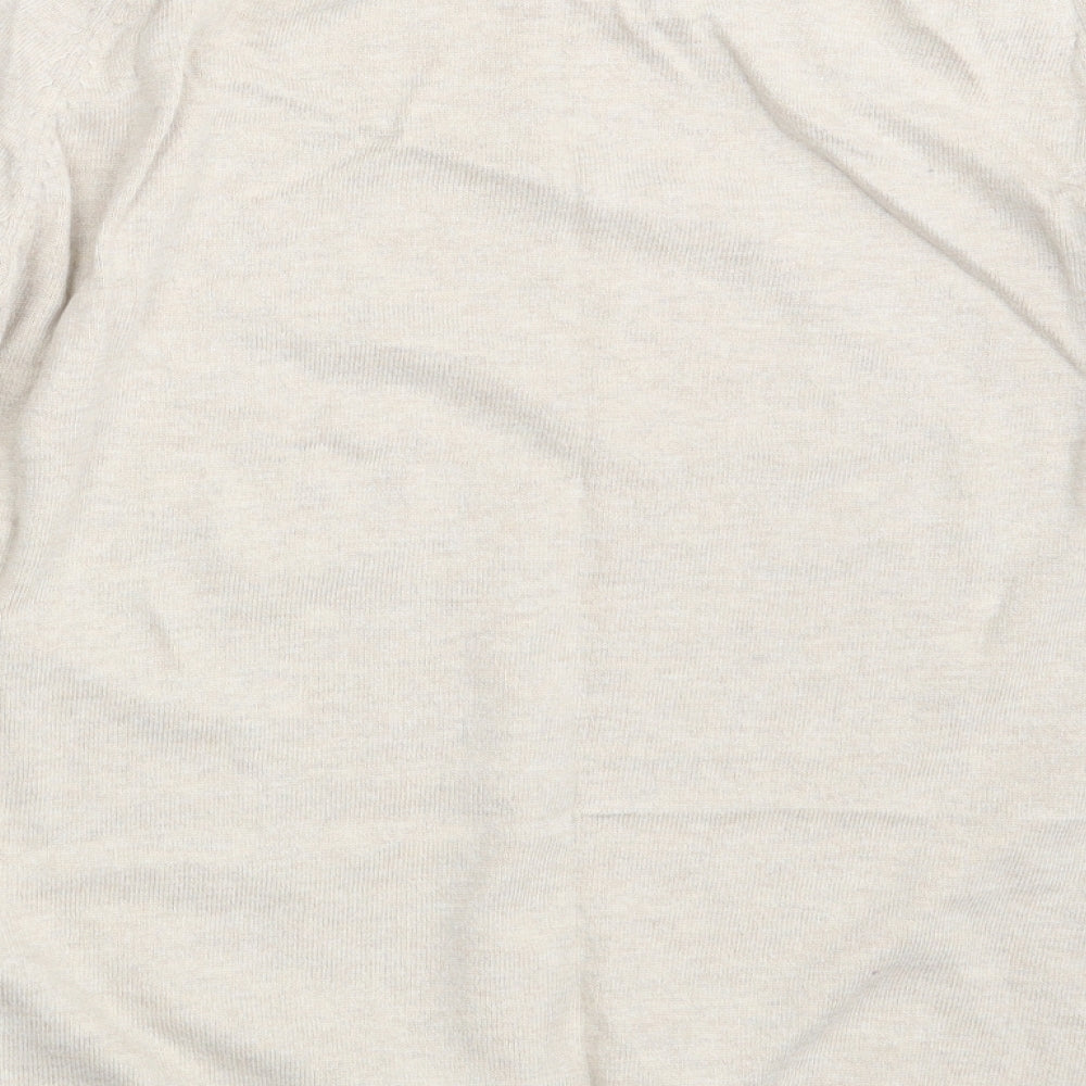 Womens UK Size 14 Marks and Spencer Beige Pullover Jumper