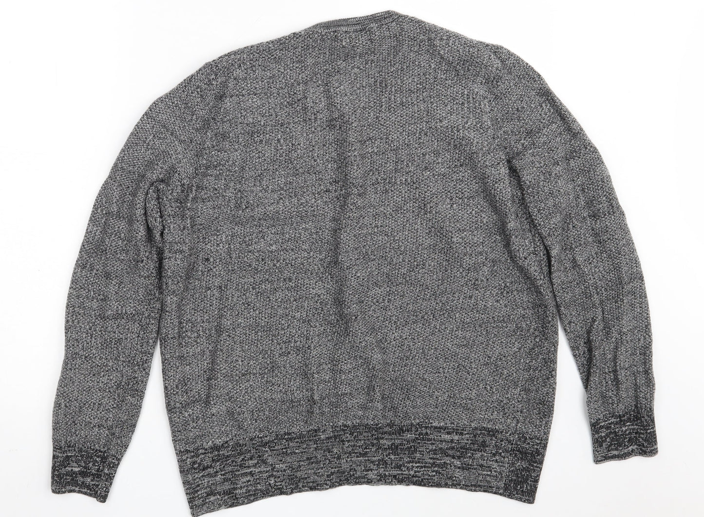 Linea Womens Grey Scoop Neck  Acrylic Pullover Jumper Size XL