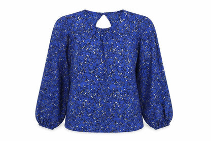 Womens UK Size S NEXT Blue Basic Blouse