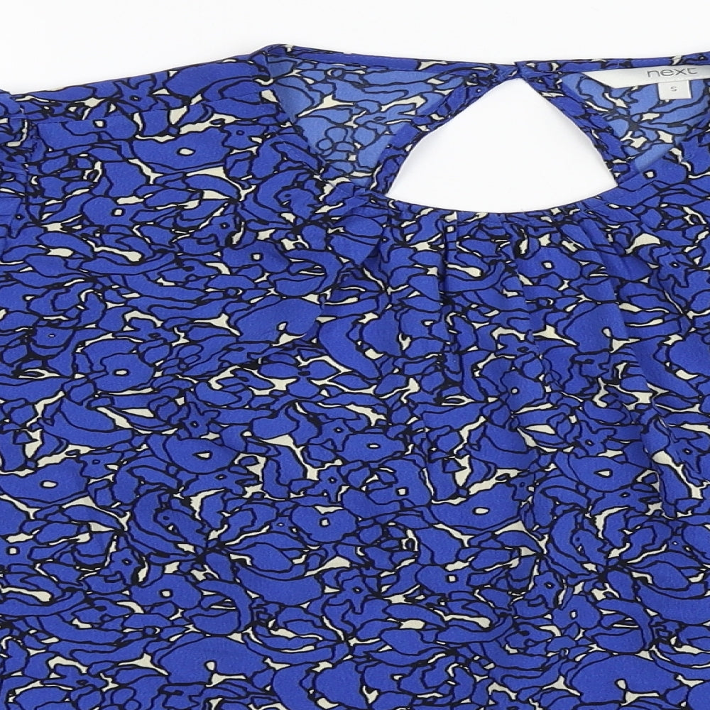 Womens UK Size S NEXT Blue Basic Blouse