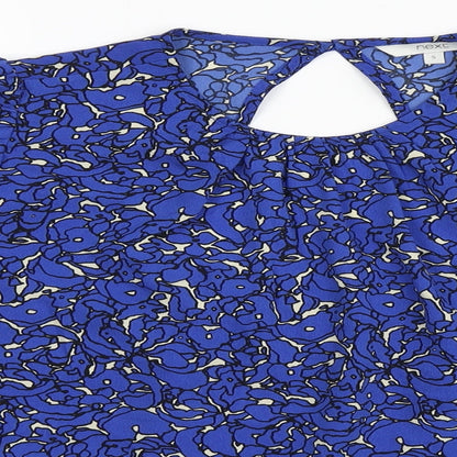 Womens UK Size S NEXT Blue Basic Blouse