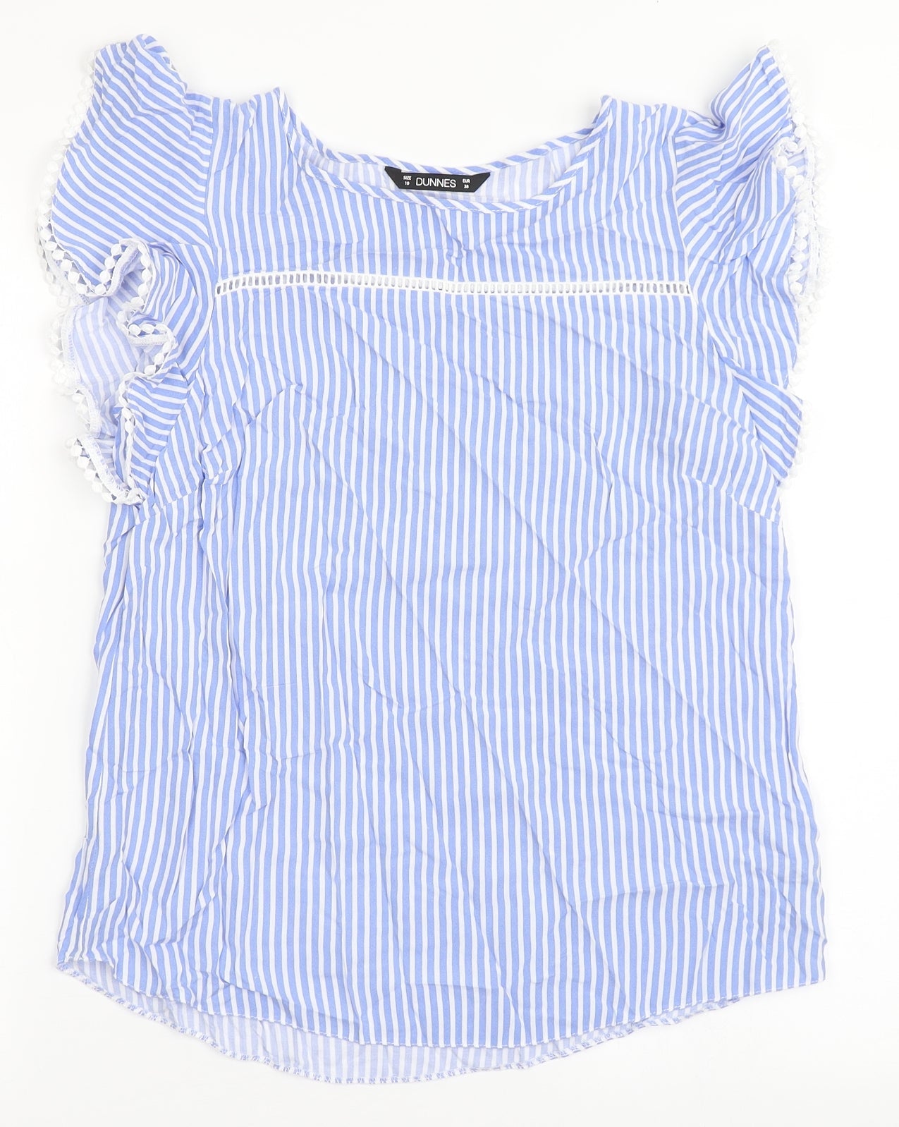 Womens UK Size 10 Dunnes Stores Blue Basic Blouse