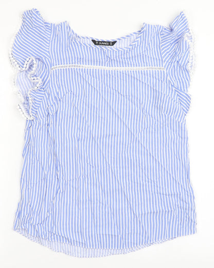 Womens UK Size 10 Dunnes Stores Blue Basic Blouse
