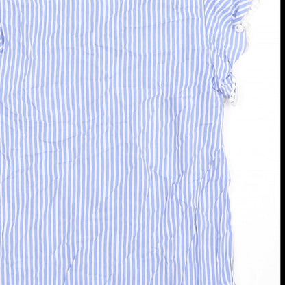 Womens UK Size 10 Dunnes Stores Blue Basic Blouse