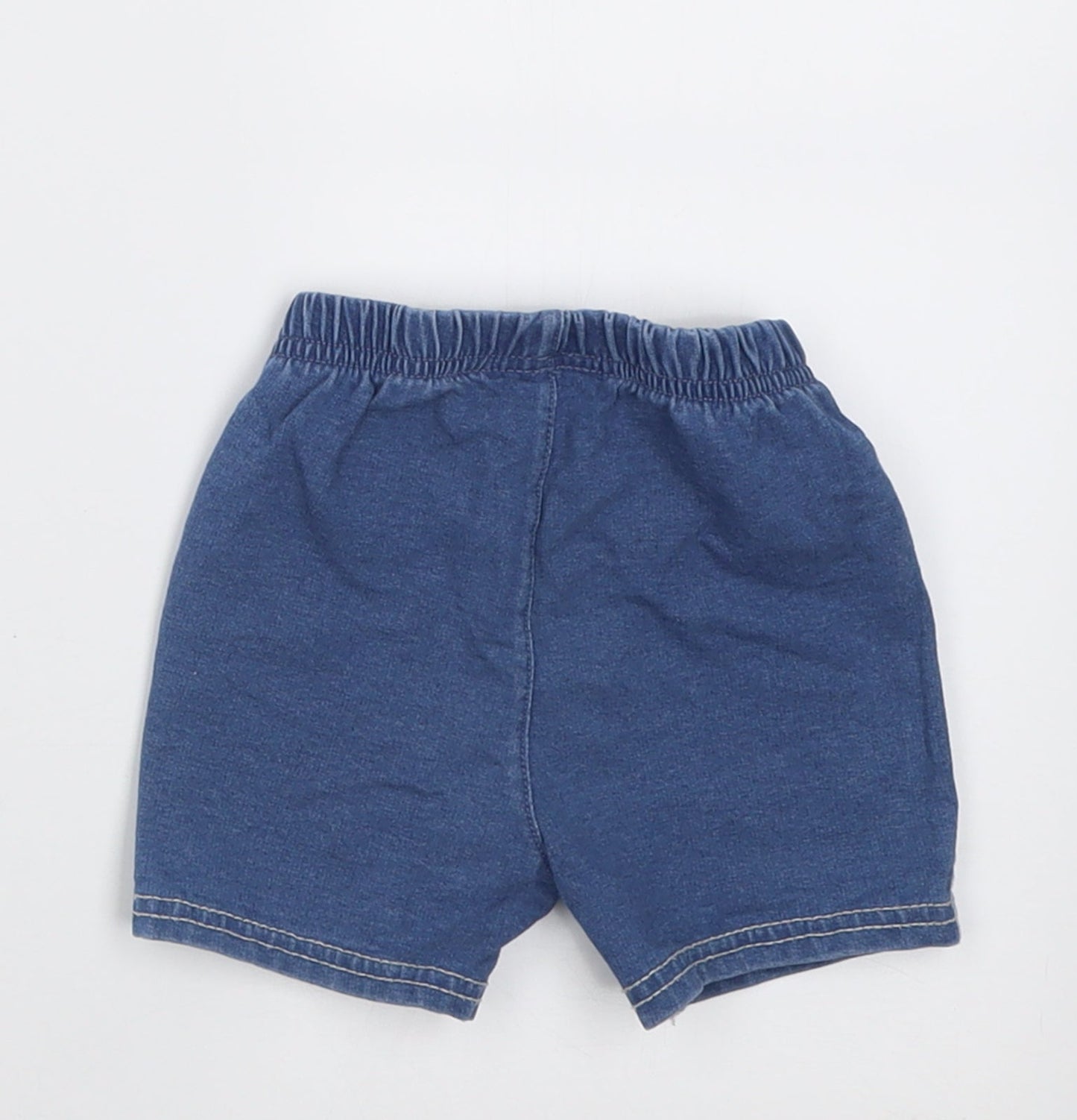 Preworn Baby Blue  Cotton Cropped Trousers Size 12 Months  Pullover