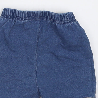 Preworn Baby Blue  Cotton Cropped Trousers Size 12 Months  Pullover