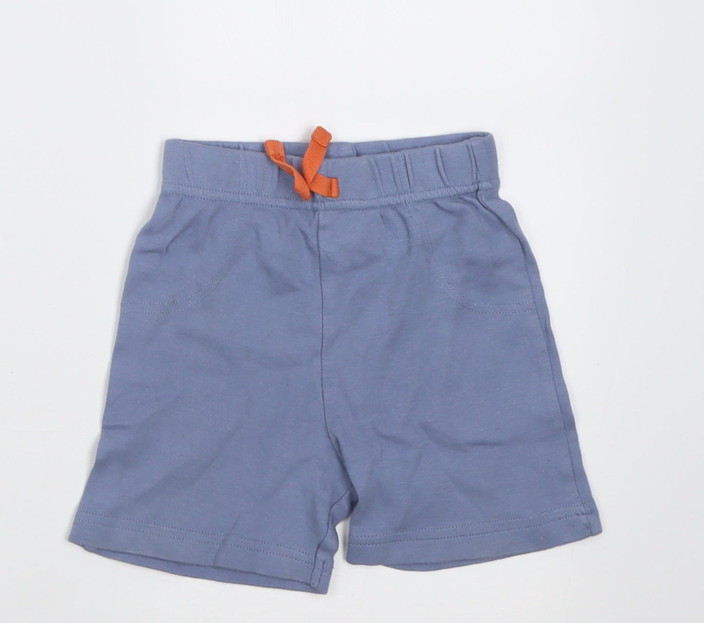 George Boys Blue  Cotton Cropped Trousers Size 12-18 Months  Tie