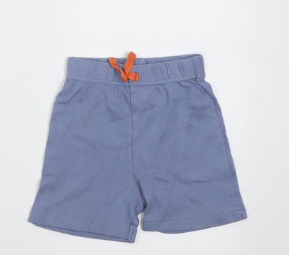 George Boys Blue  Cotton Cropped Trousers Size 12-18 Months  Tie