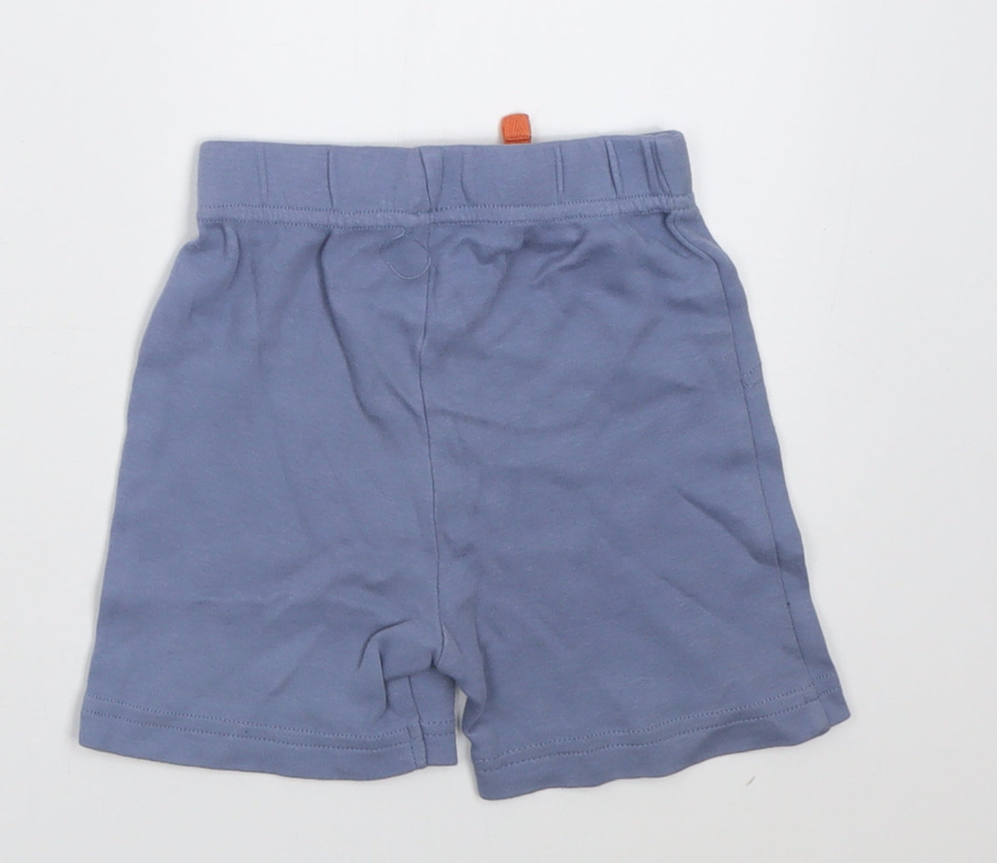 George Boys Blue  Cotton Cropped Trousers Size 12-18 Months  Tie