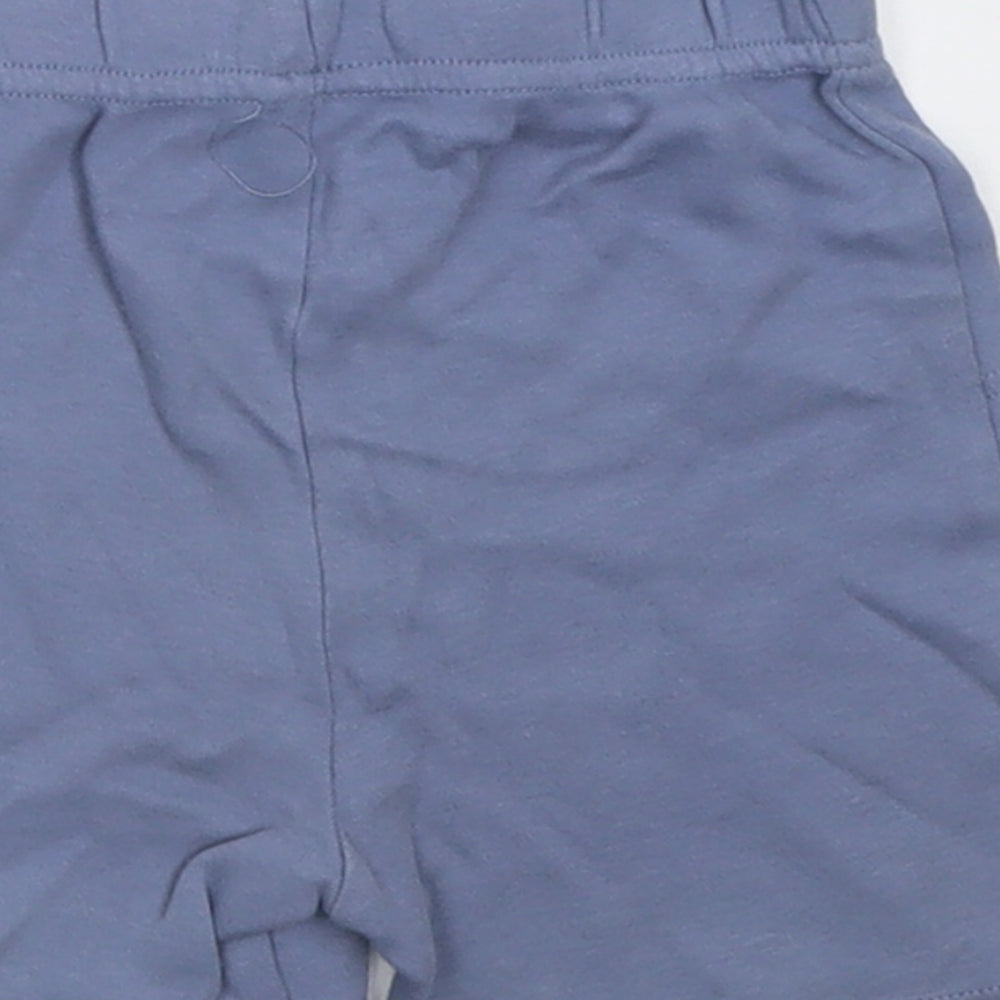 George Boys Blue  Cotton Cropped Trousers Size 12-18 Months  Tie