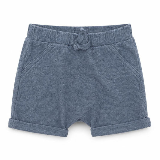 George Boys Blue  Cotton Cropped Trousers Size 9-12 Months  Tie