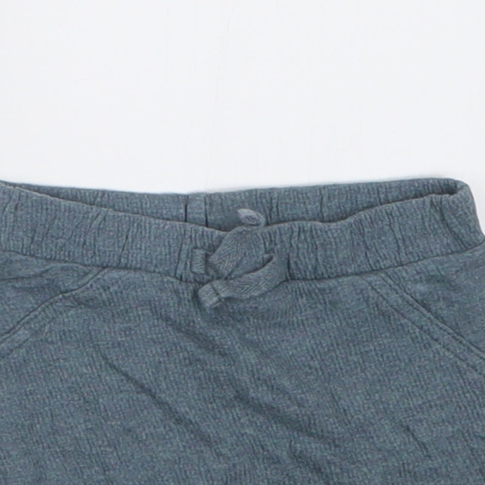 George Boys Blue  Cotton Cropped Trousers Size 9-12 Months  Tie