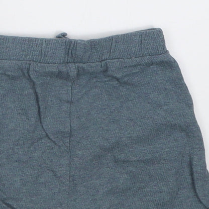George Boys Blue  Cotton Cropped Trousers Size 9-12 Months  Tie