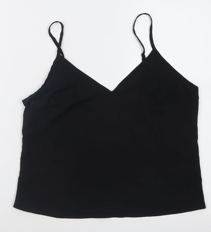 Womens UK Size 12 Miss Selfridge Black Basic Tank