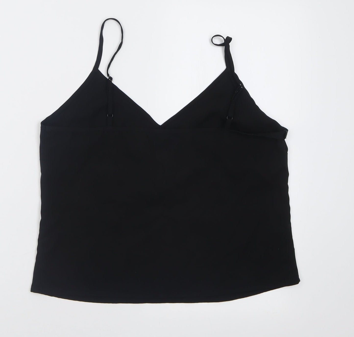 Womens UK Size 12 Miss Selfridge Black Basic Tank