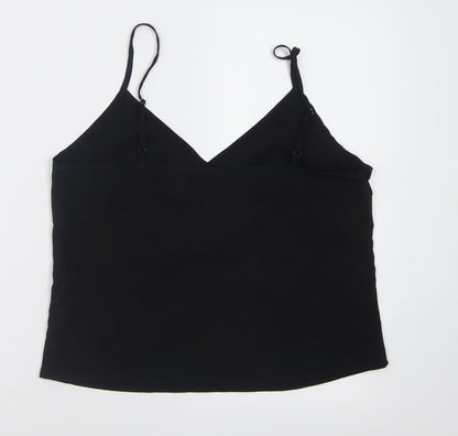 Womens UK Size 12 Miss Selfridge Black Basic Tank