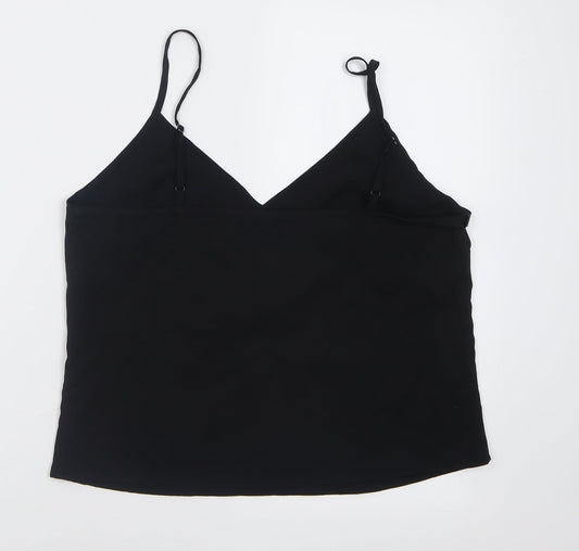 Womens UK Size 12 Miss Selfridge Black Basic Tank