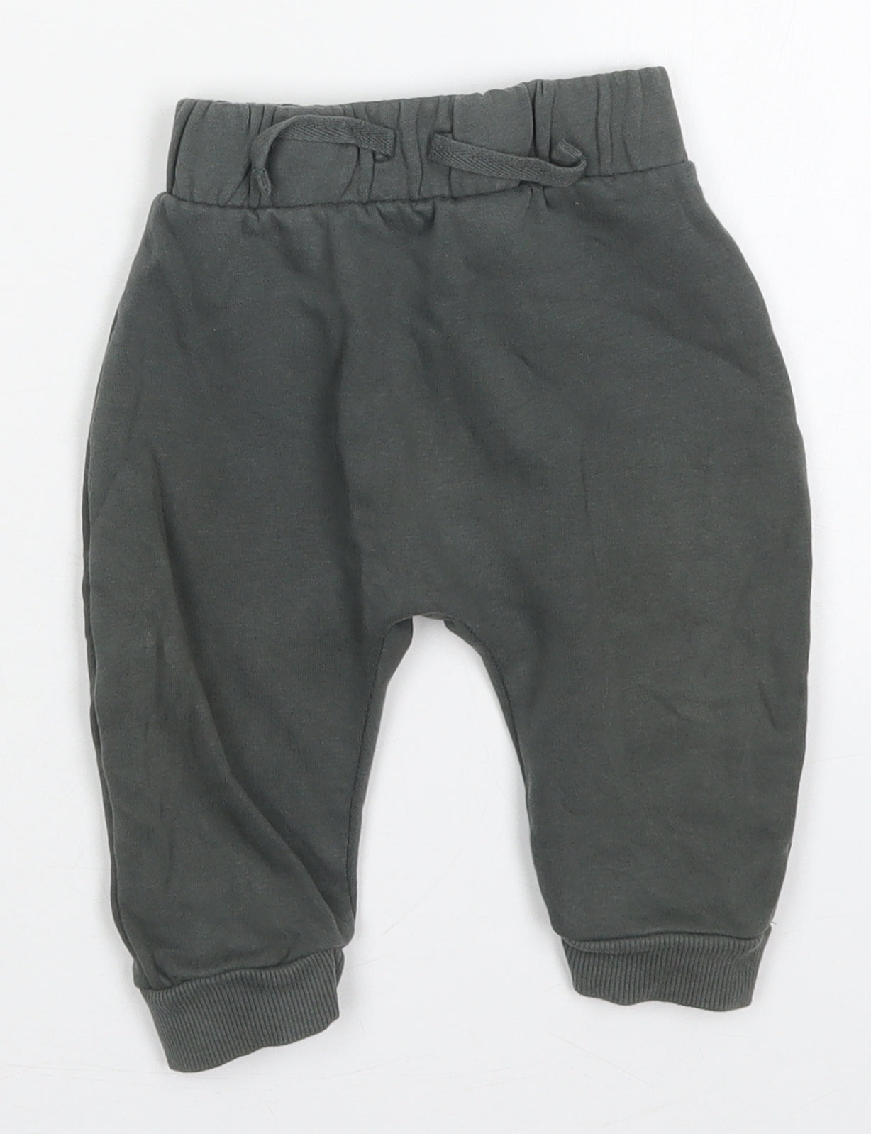 George Boys Grey  Cotton Sweatpants Trousers Size 9-12 Months  Drawstring
