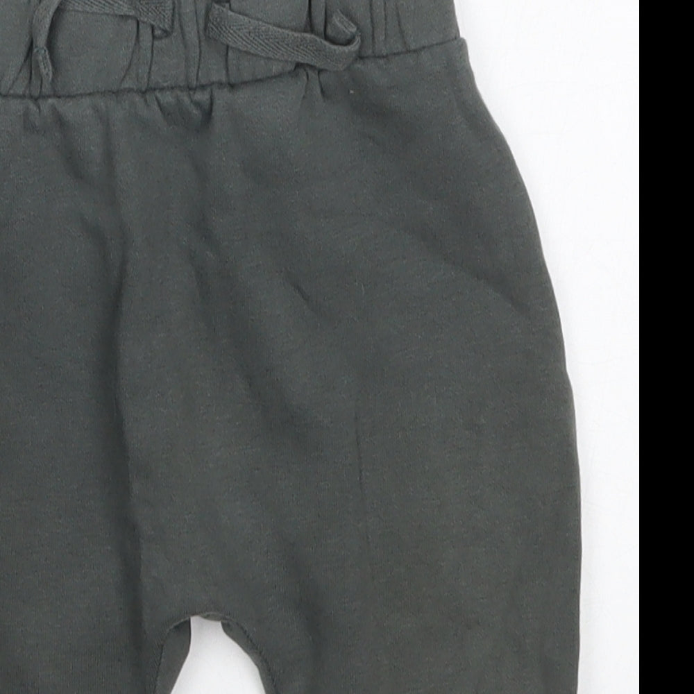 George Boys Grey  Cotton Sweatpants Trousers Size 9-12 Months  Drawstring