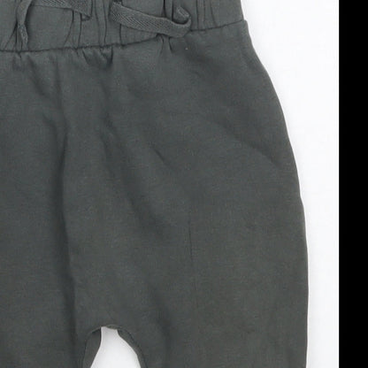 George Boys Grey  Cotton Sweatpants Trousers Size 9-12 Months  Drawstring