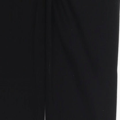 Denim Co Womens Black  Polyester Trousers  Size 8 L29 in Regular Button