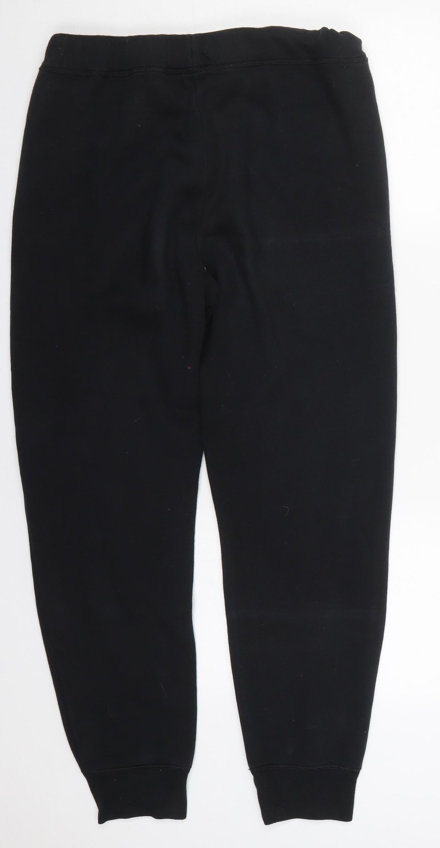Hollister Mens Black  Cotton Sweatpants Trousers Size XS L27 in Regular Drawstring