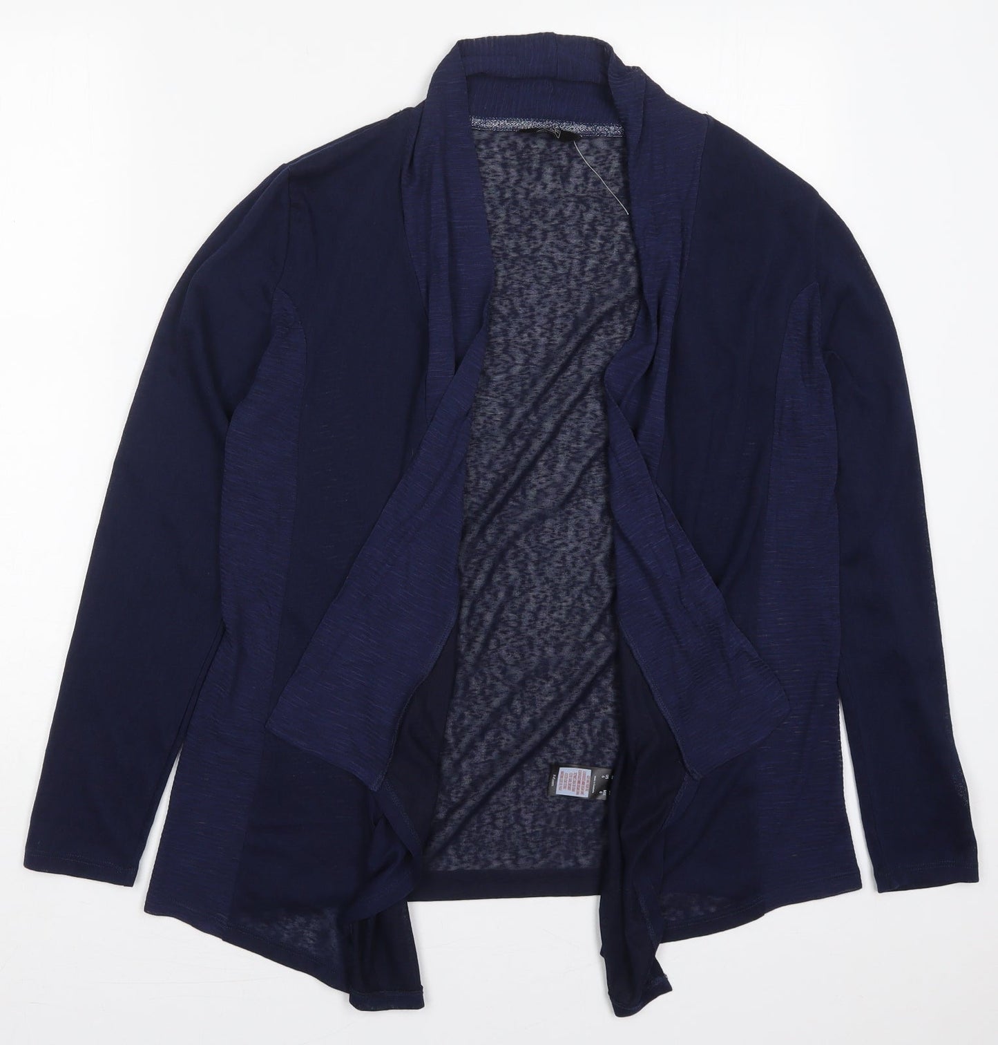 F&F Womens Blue V-Neck  Polyester Cardigan Jumper Size 10