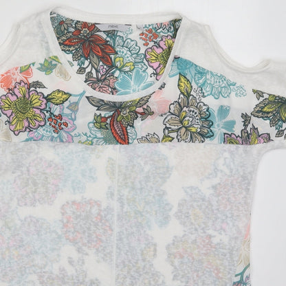 Womens UK Size 12 NEXT White Basic T-Shirt