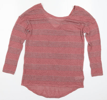 Womens UK Size 8 NEXT Pink Pullover Jumper